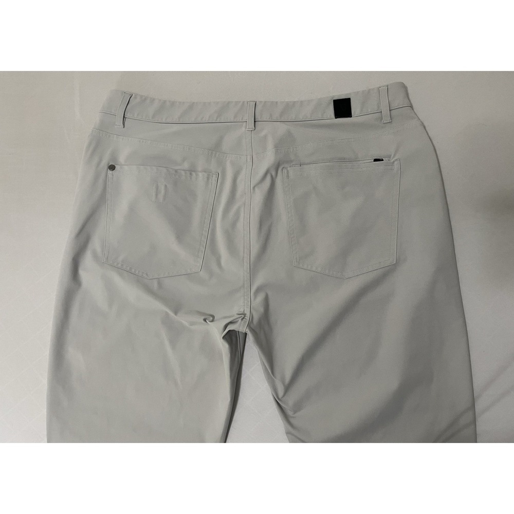 Vuori Meta Pants Mens 36 Light Gray Regular Fit 32"Technical Chino V430 - Picture 2 of 9
